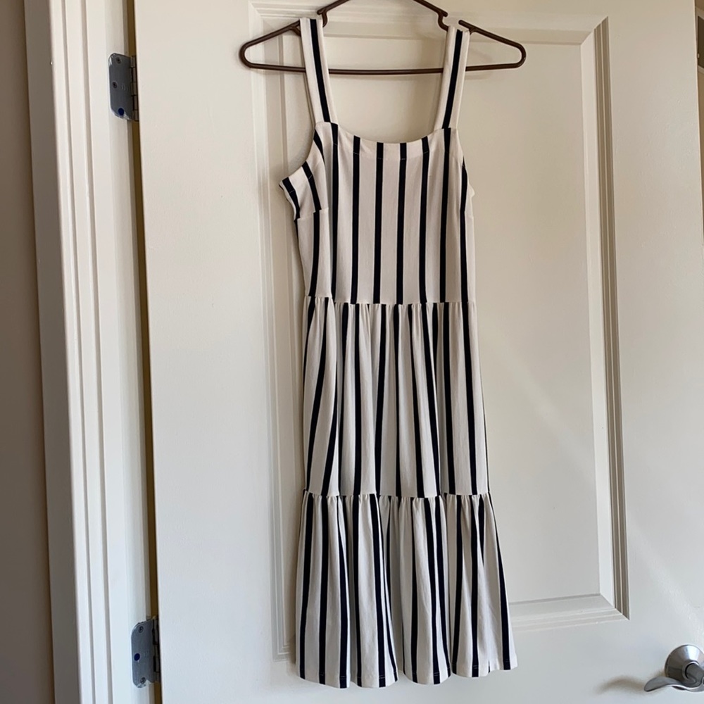 Loft striped dress size 0 petite